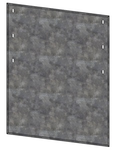 Support Plate For Fedd Trough Farrowing Crate